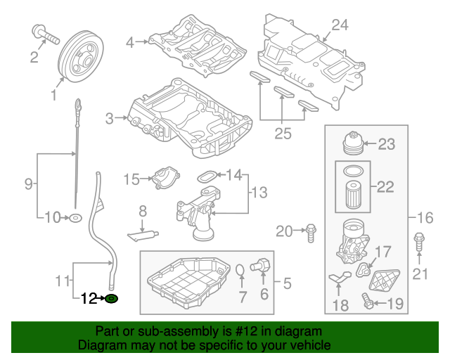 266142B000 Engine Oil Dipstick Tube ORing 20012024 Kia Kia.Parts
