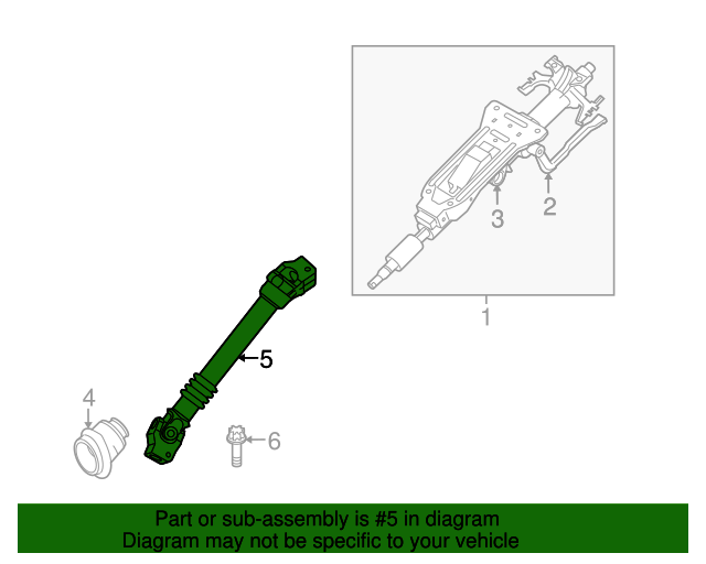 Genuine Steering Shaft Universal Joint for 20062015 BMW OEM Part 32