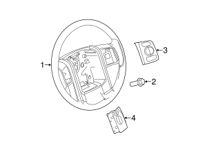 OEM Ford Steering Wheel Radio Switch – 2011-2014 F250 F350 F450 F550 Super Duty, BC3Z-9C888-CA