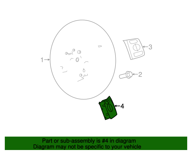 20112016 Ford Radio Switch Driver's Side (LH) BC3Z9C888AA