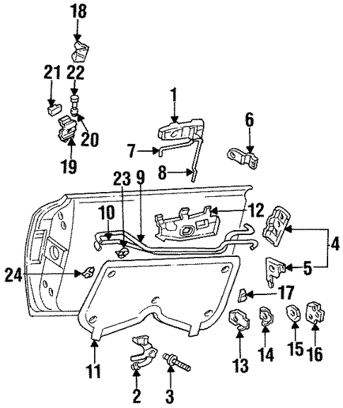 Front Door for 1997 Oldsmobile Aurora #2