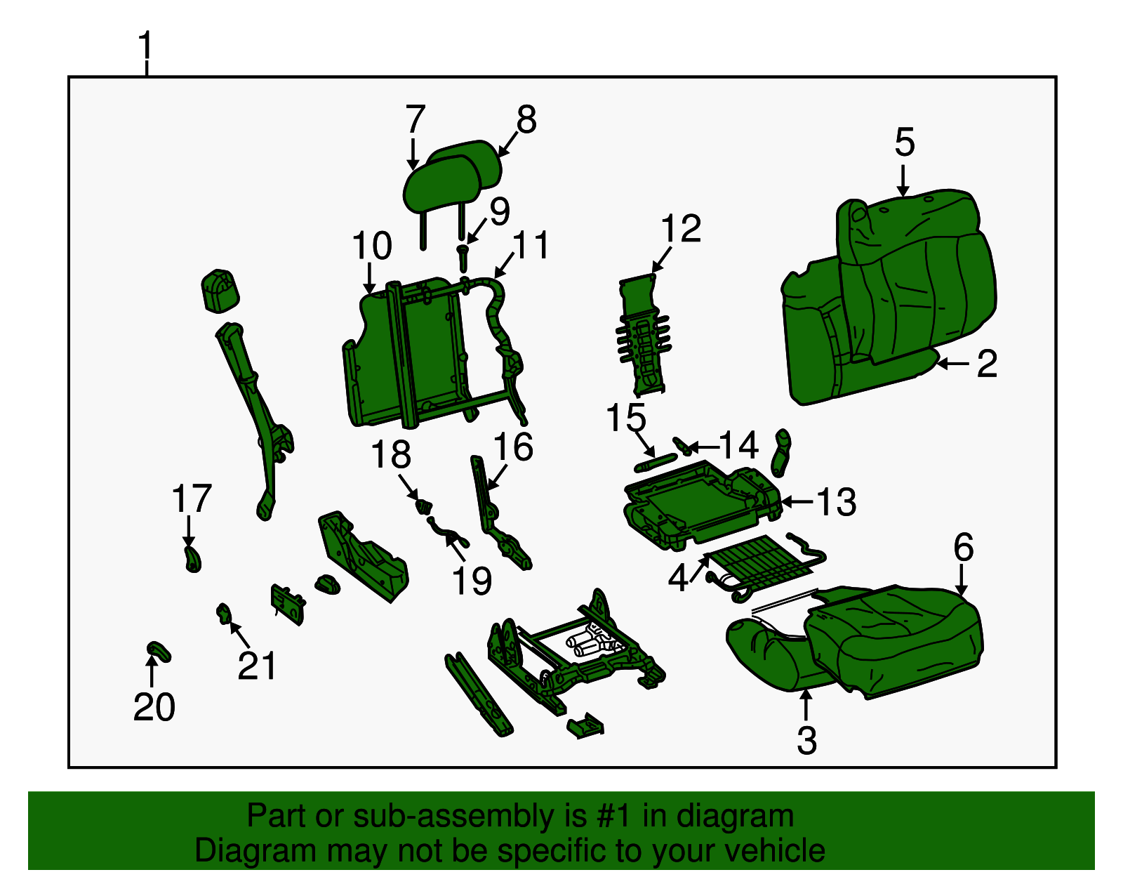 Seat Assembly - GM (89045833)