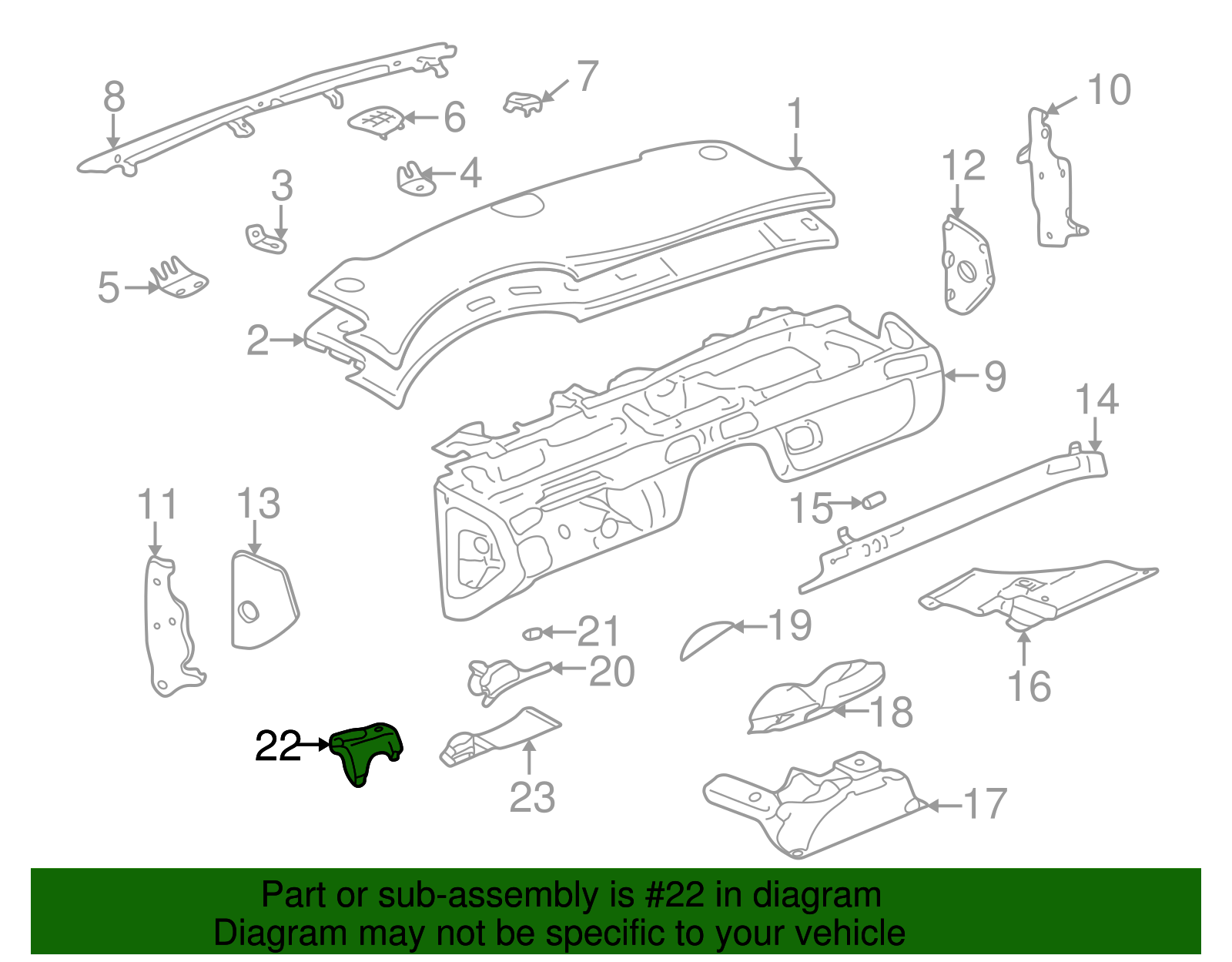 Support Bracket - GM (25642943)