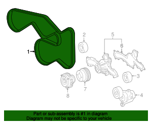 2016-2023 Toyota Tacoma Serpentine Belt 90916-A2037 OEM Parts Online