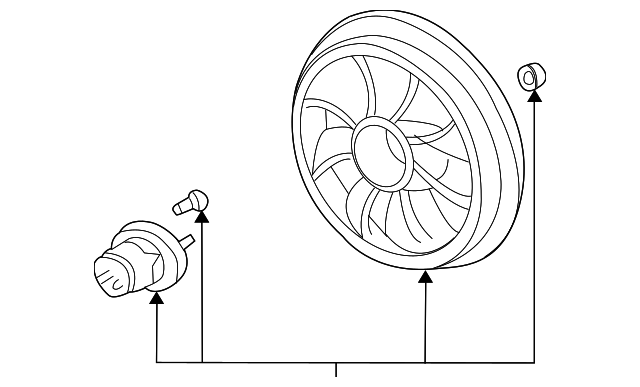 Fan Kit, Eng Elec Cool - GM (12463002)