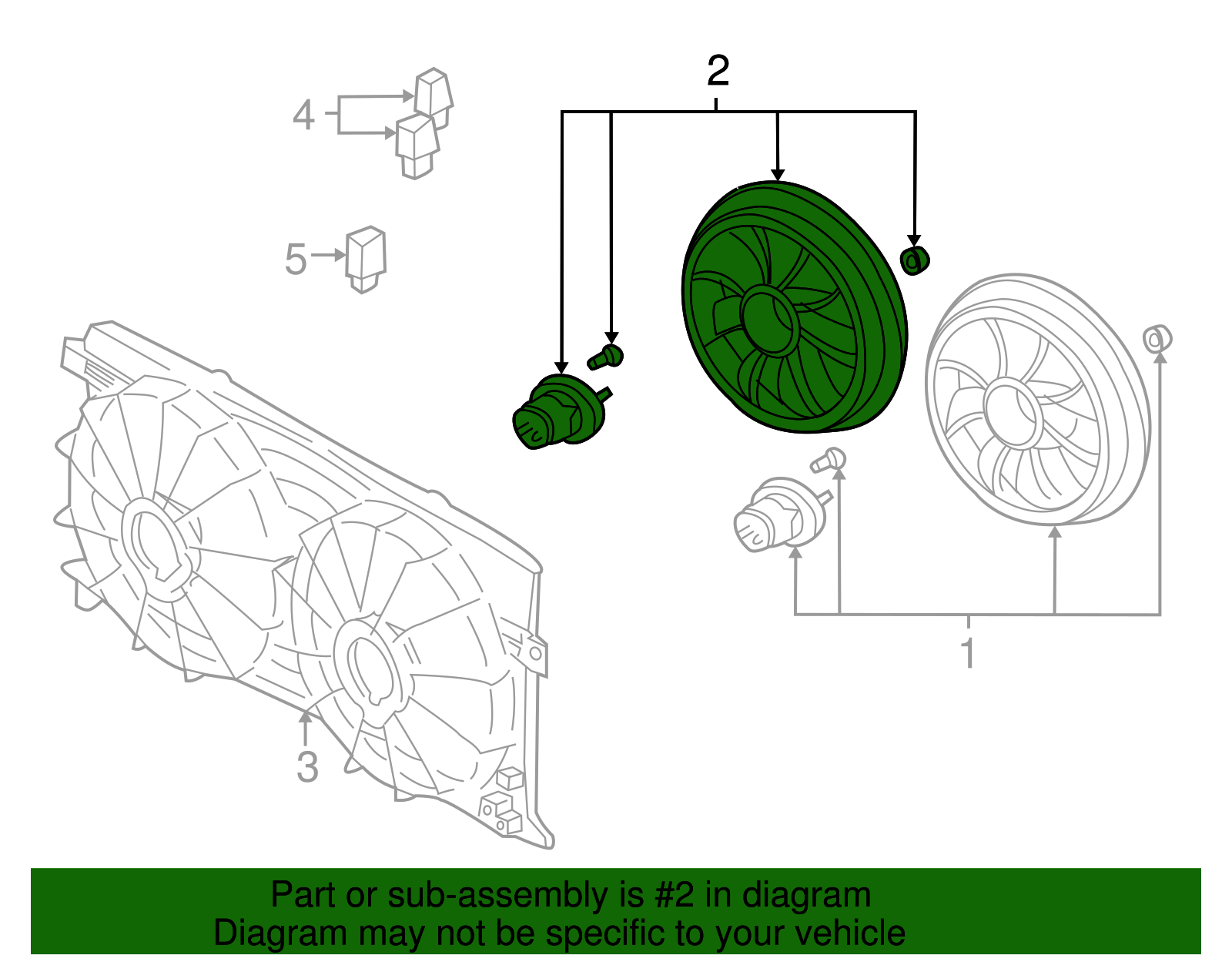 Fan Kit, Eng Elec Cool - GM (12463003)
