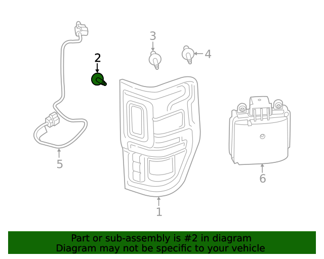 Tail Lamp Assembly Screw Ford (W720284S450B)