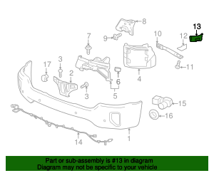 2016-2019 GM Side Retainer 23496953 | NewGMParts.com