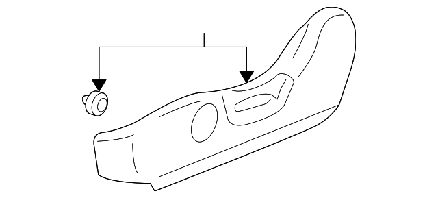 SUBARU OEM 10-14 Legacy Seat Track-Recline Cover 64115AJ23BVH