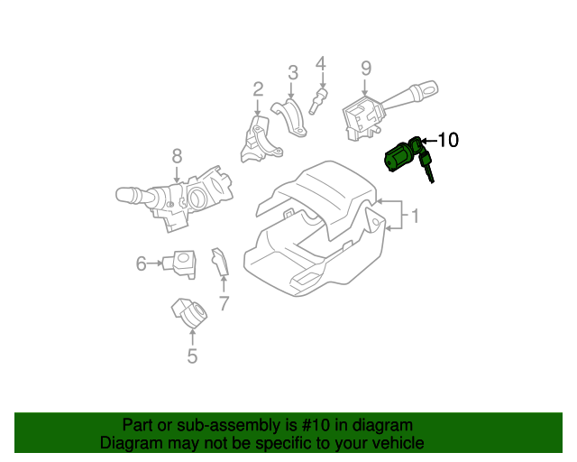 20072008 Toyota Yaris Ignition Lock Cylinder 6905752850 Toyota
