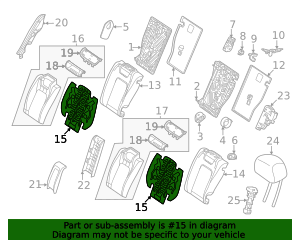 290-906-60-00 - Seat Heater Pad 2019-2023 Mercedes-Benz ...