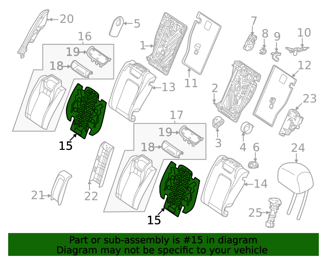 290-906-60-00 - Seat Heater Pad 2019-2023 Mercedes-Benz ...