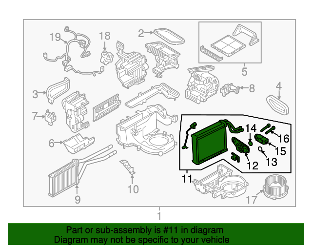20162023 Mazda MX5 Miata Evaporator Core NA1P61J10