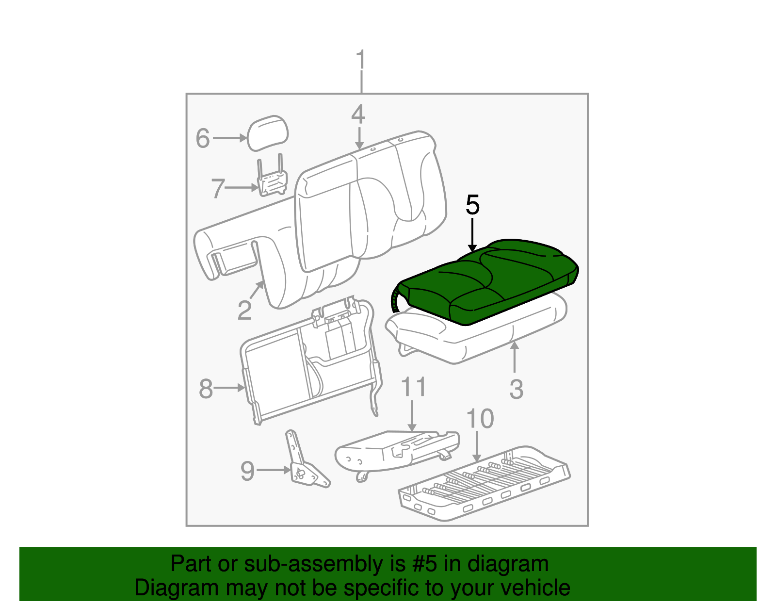 Seat Cover - GM (89043743)