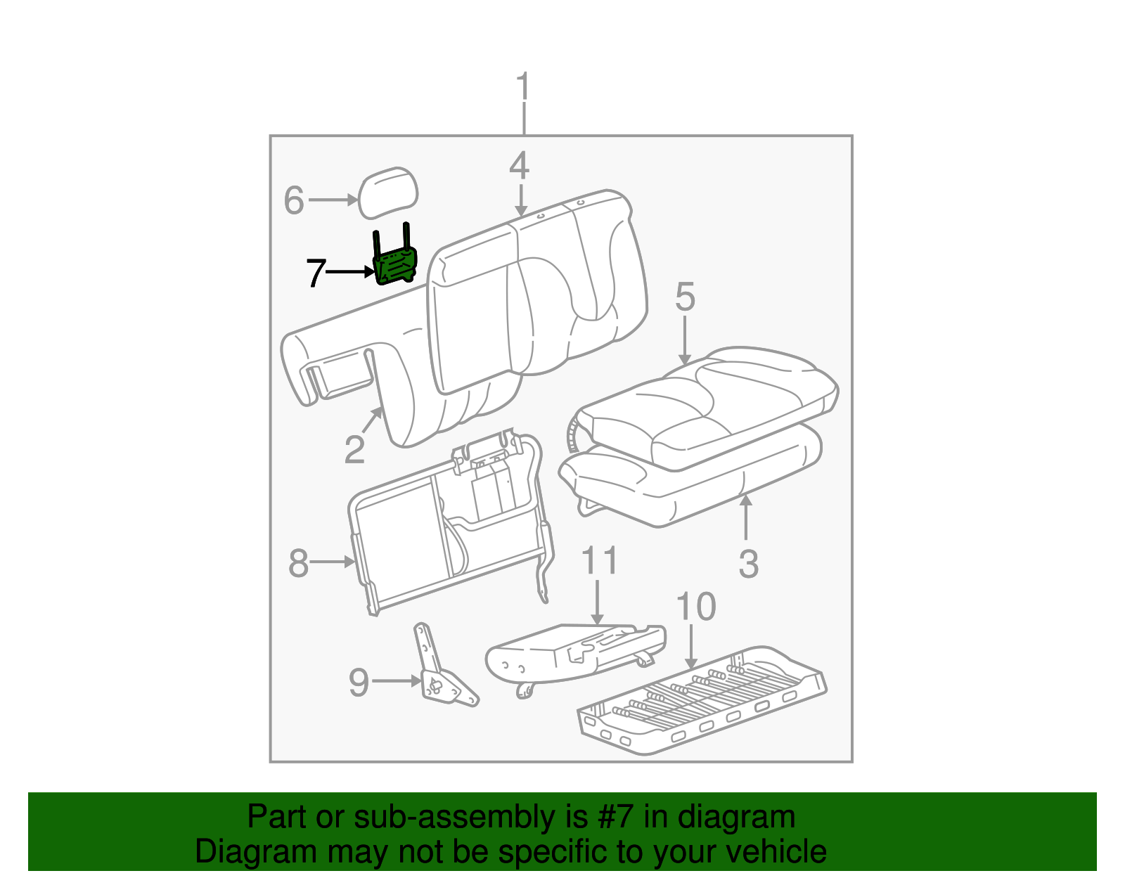 Headrest Guide - GM (88935568)