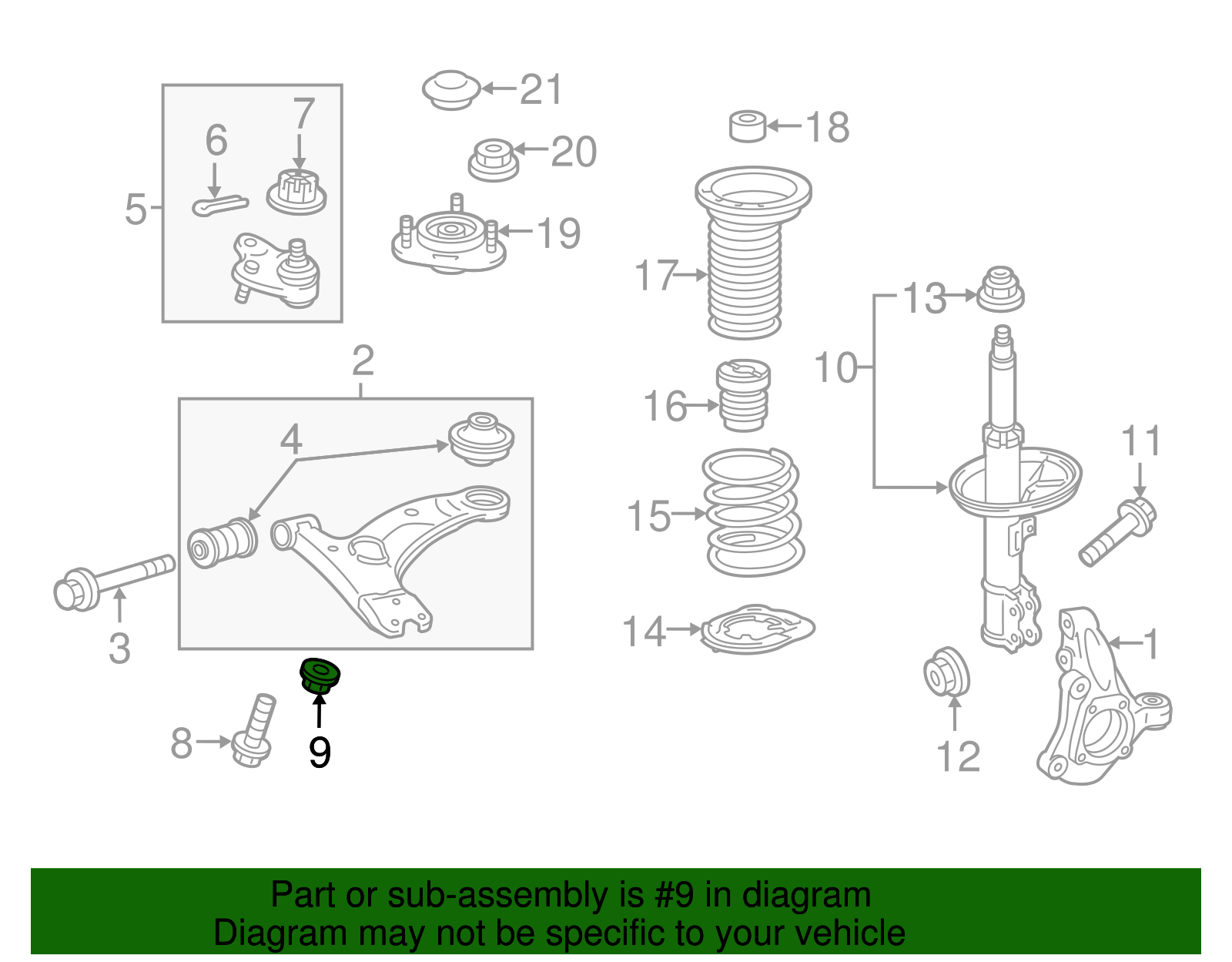 Lower Ball Joint Nut - Scion (90178-A0094)