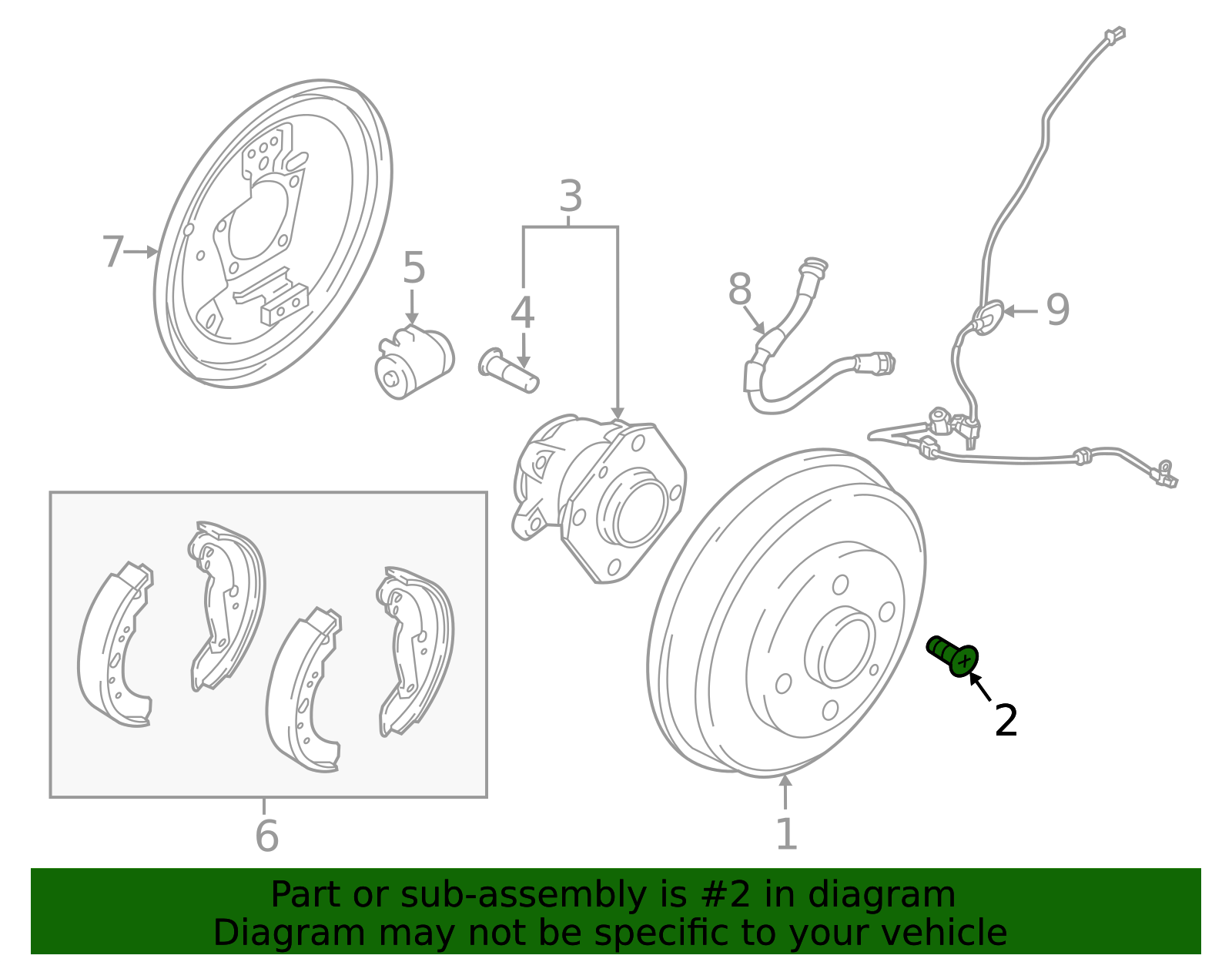 Brake Drum Screw - Scion (90118-WB681)