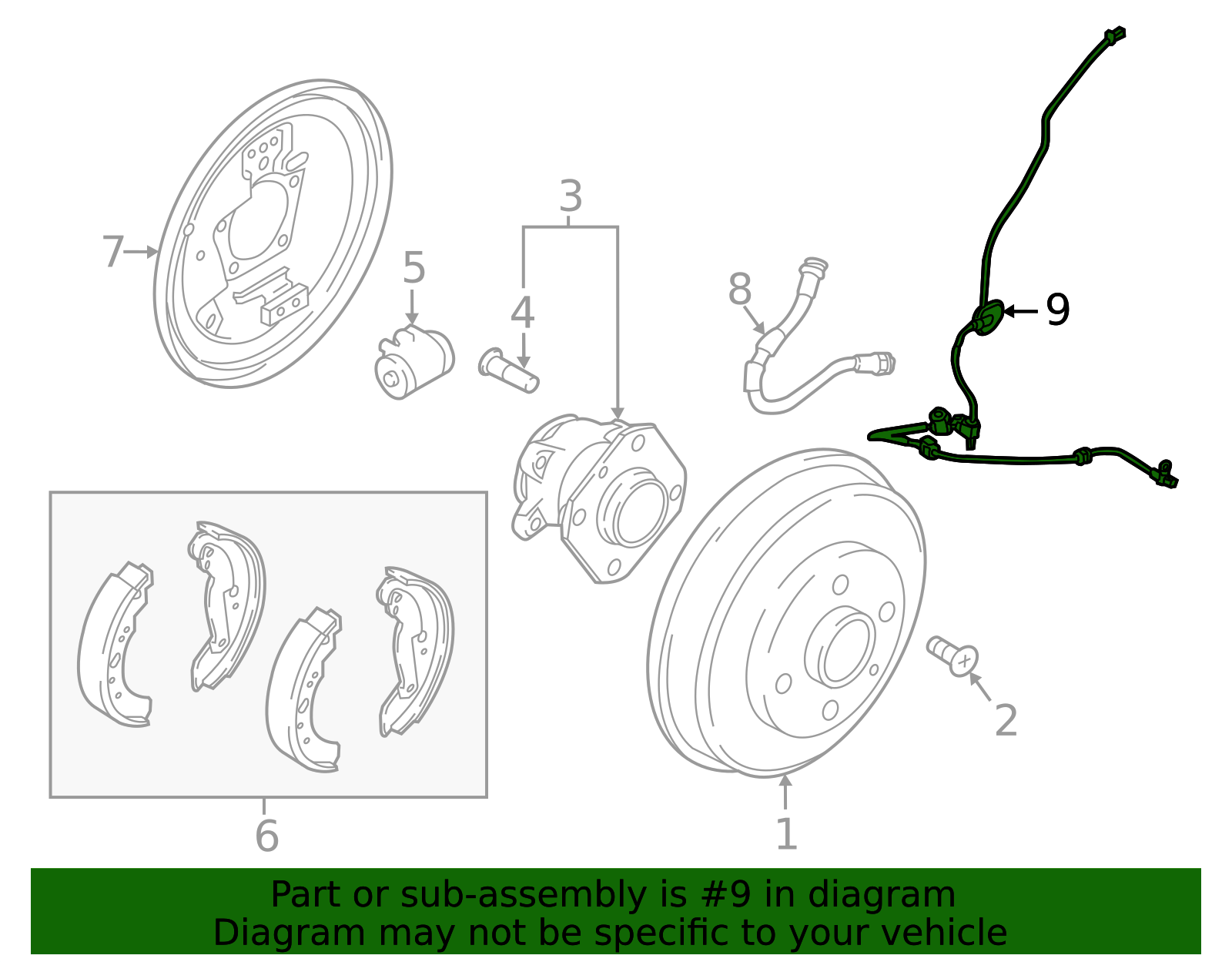 Rear Speed Sensor - Toyota (89545-WB001)