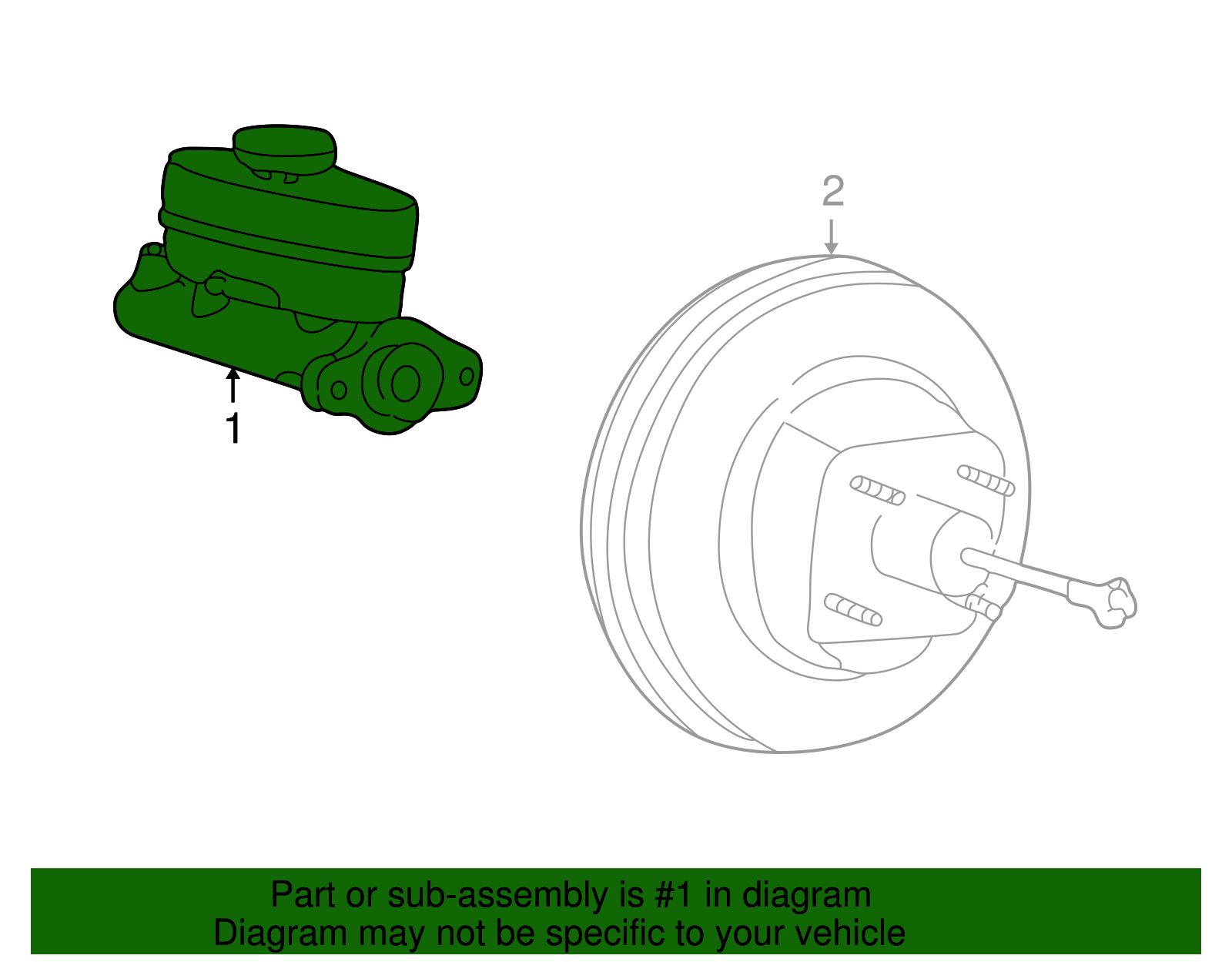 Master Cylinder - Ford (YL1Z-2140-AC)