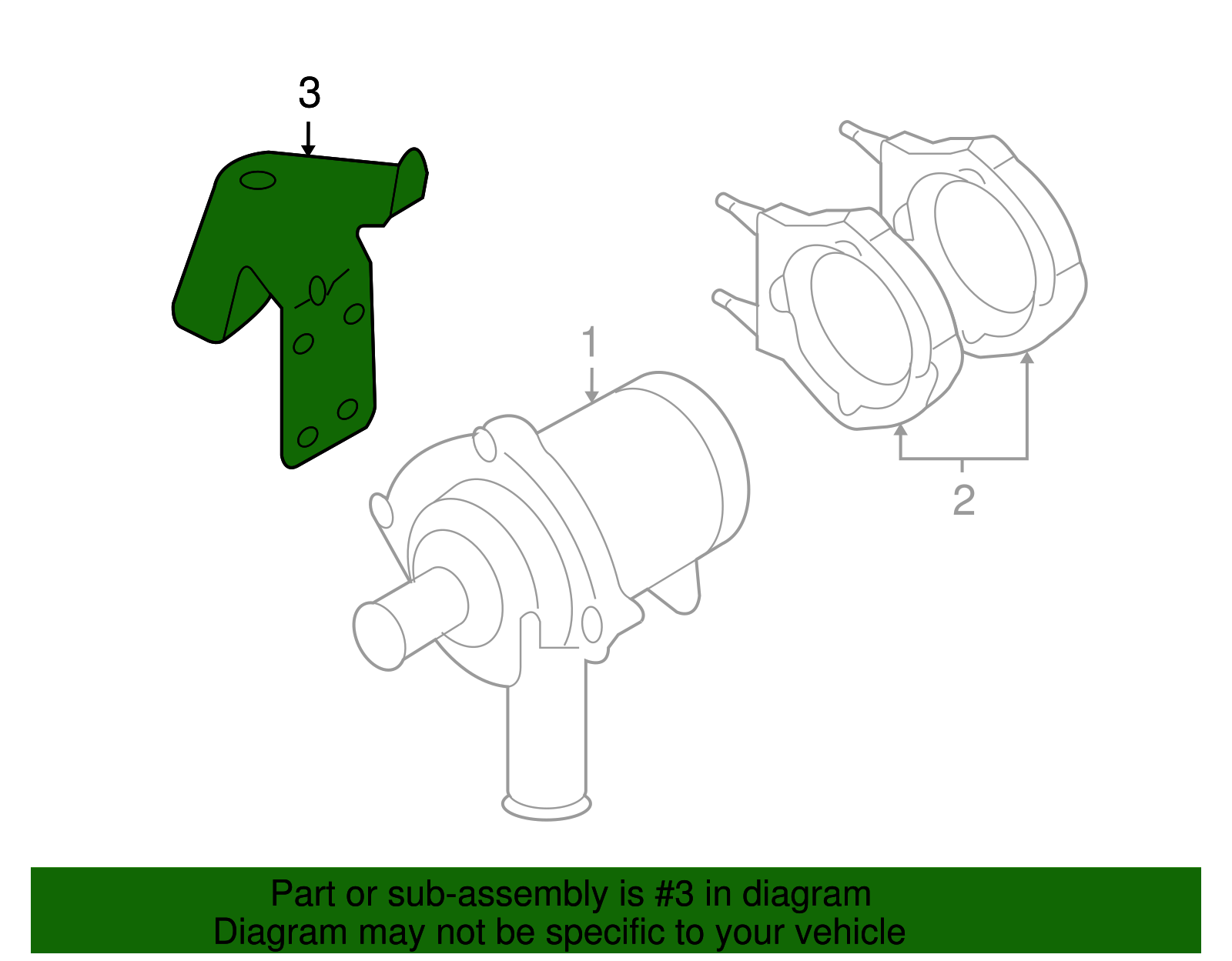 Mount Bracket - Volkswagen (7L6-121-079-C)