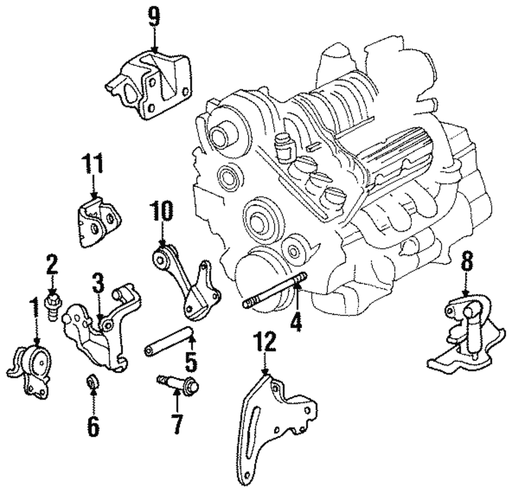 Motor Mount Bracket - GM (25685989)
