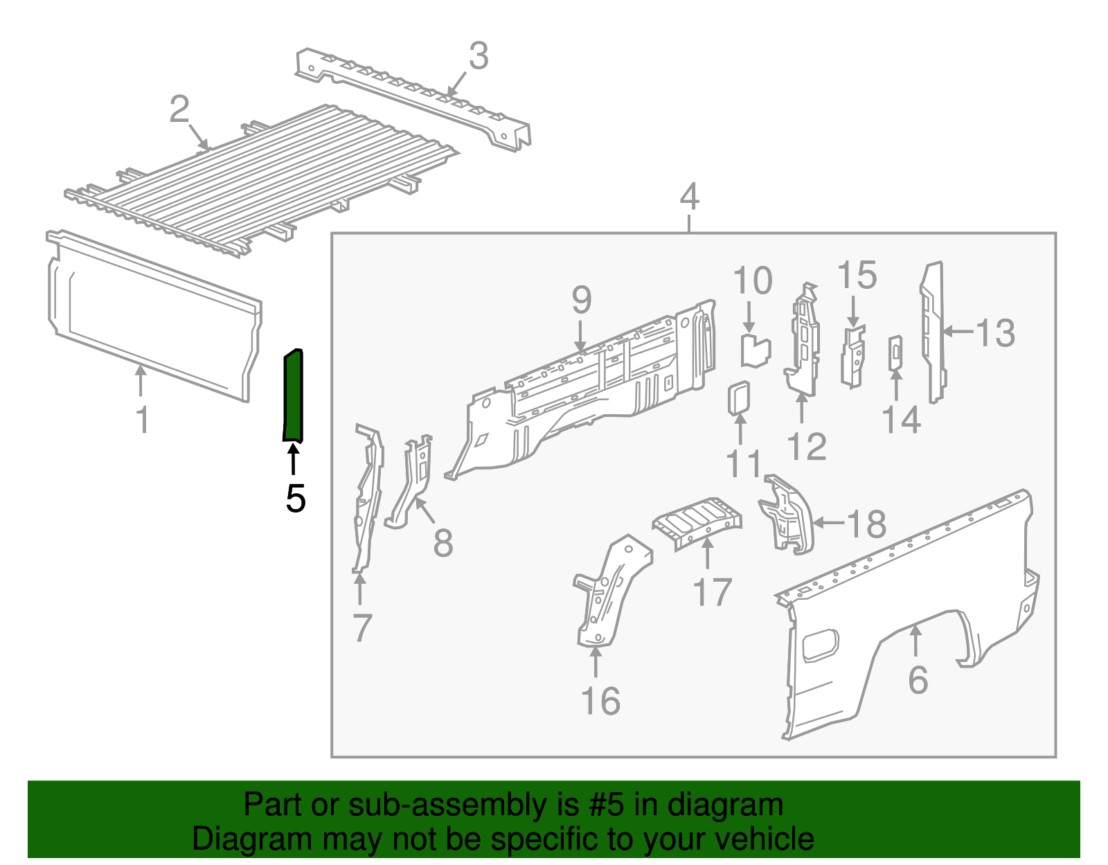 Side Panel Front Seal - GM (94777509)