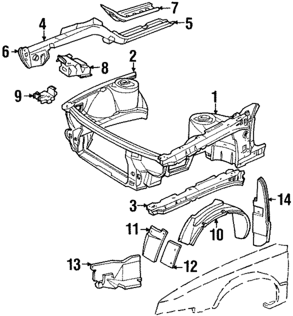 Apron Assembly Front Section - GM (25649485)