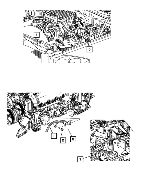 Battery, Battery Tray and Cables for 2011 Ram Dakota #1