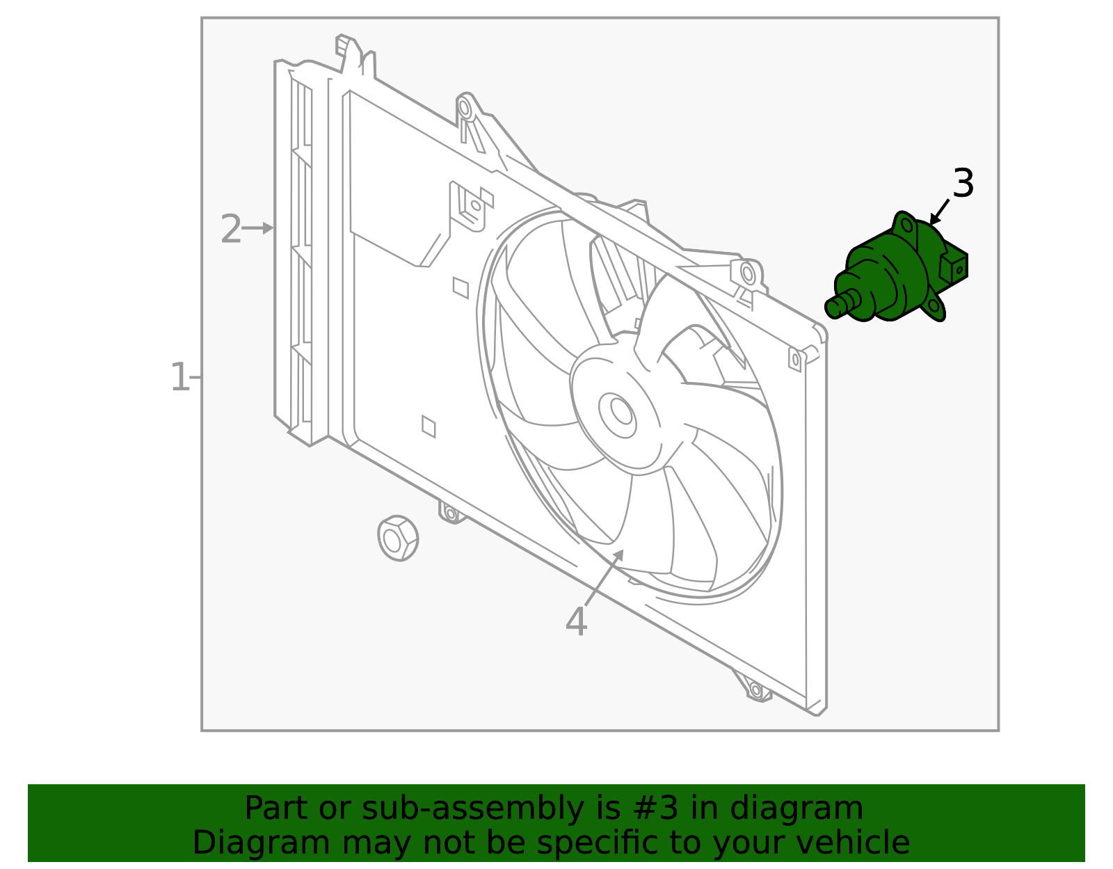 Fan Motor - Scion (16363-WB001)