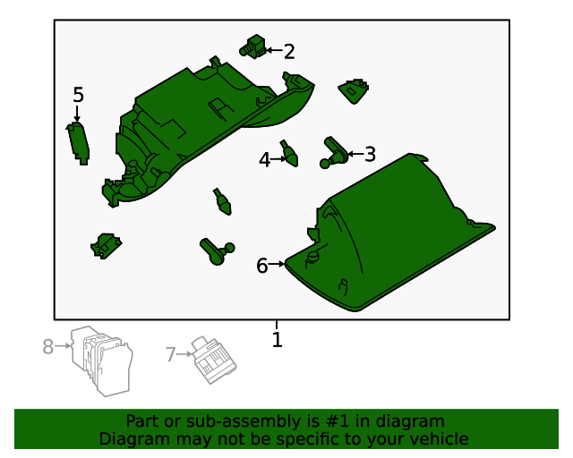20192020 Nissan Altima Glove Box Assembly 681029HB0A Nissan Parts Store