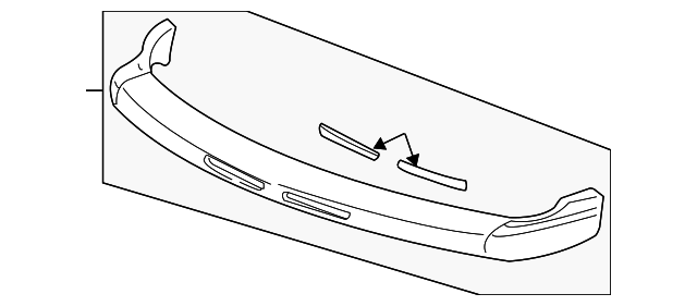Front Bumper Fascia Molding Cap - GM (88937339)