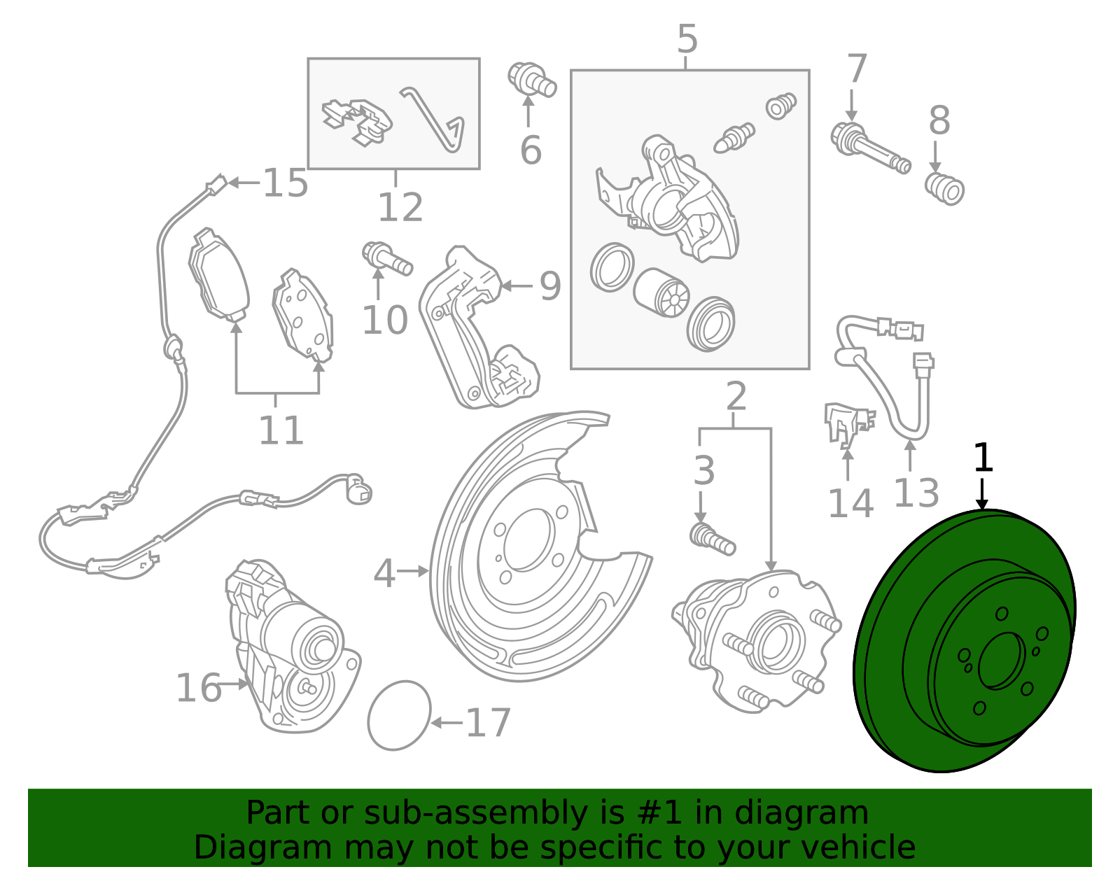 Disc Brake Rotor Rear - Toyota (42431-02310)