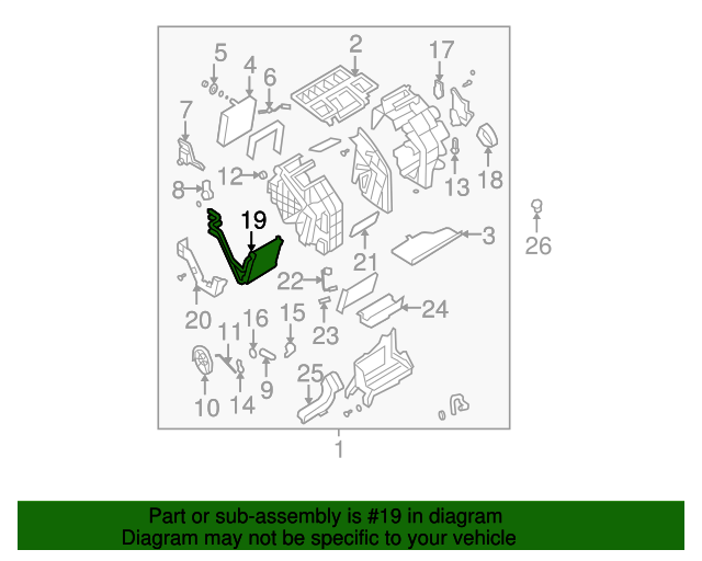 20062011 Hyundai Heater Core 971383K000 QuirkParts