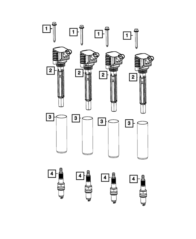 2017-2019 Fiat 124 Spider Ignition Coil 68320163AA | My Mopar Parts