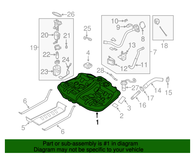 20112016 Kia Optima Fuel Tank 311504R500