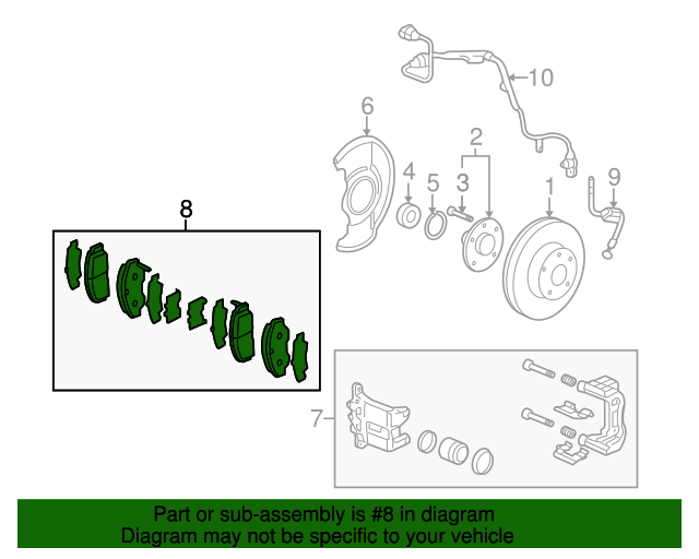 19992014 Acura Brake Pads Front 45022TE0A61 OEM Parts Online