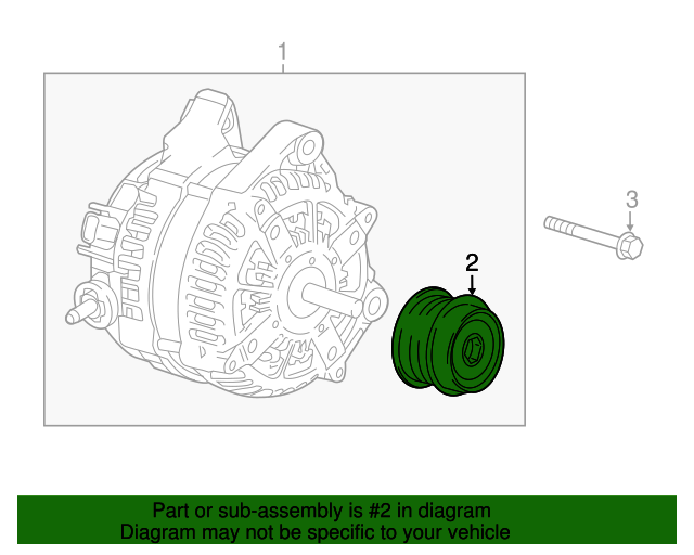 12649094 GM Alternator Pulley GM Parts Store