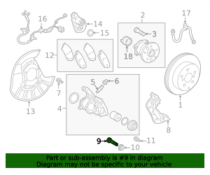 2019-2023 Toyota Disc Brake Caliper Pin 47815-0R050 | OEM Parts Online
