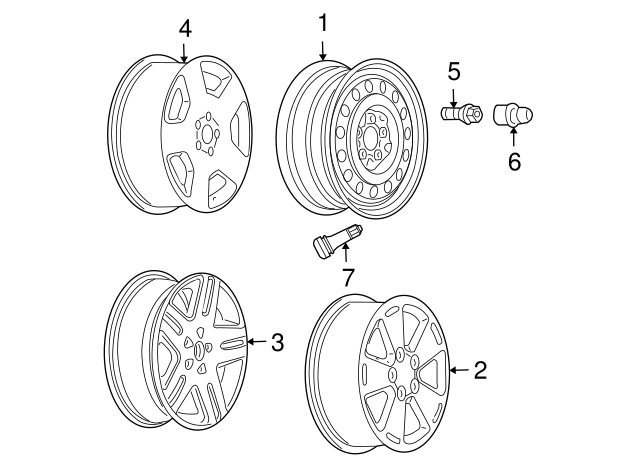2006-2016 Chevrolet 17x6.5-Inch Aluminum 10-Spoke Wheel 09595378 GM ...