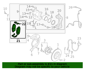 2019-2022 Hyundai Veloster N Brake Pads Front 58101-S0A00 OEM Parts