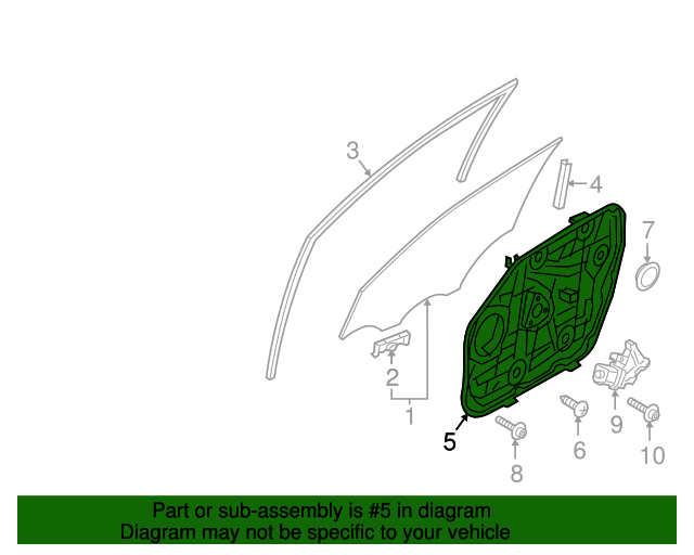 20162021 Hyundai Tucson Window Regulator 82471D3011 OEM Parts Online