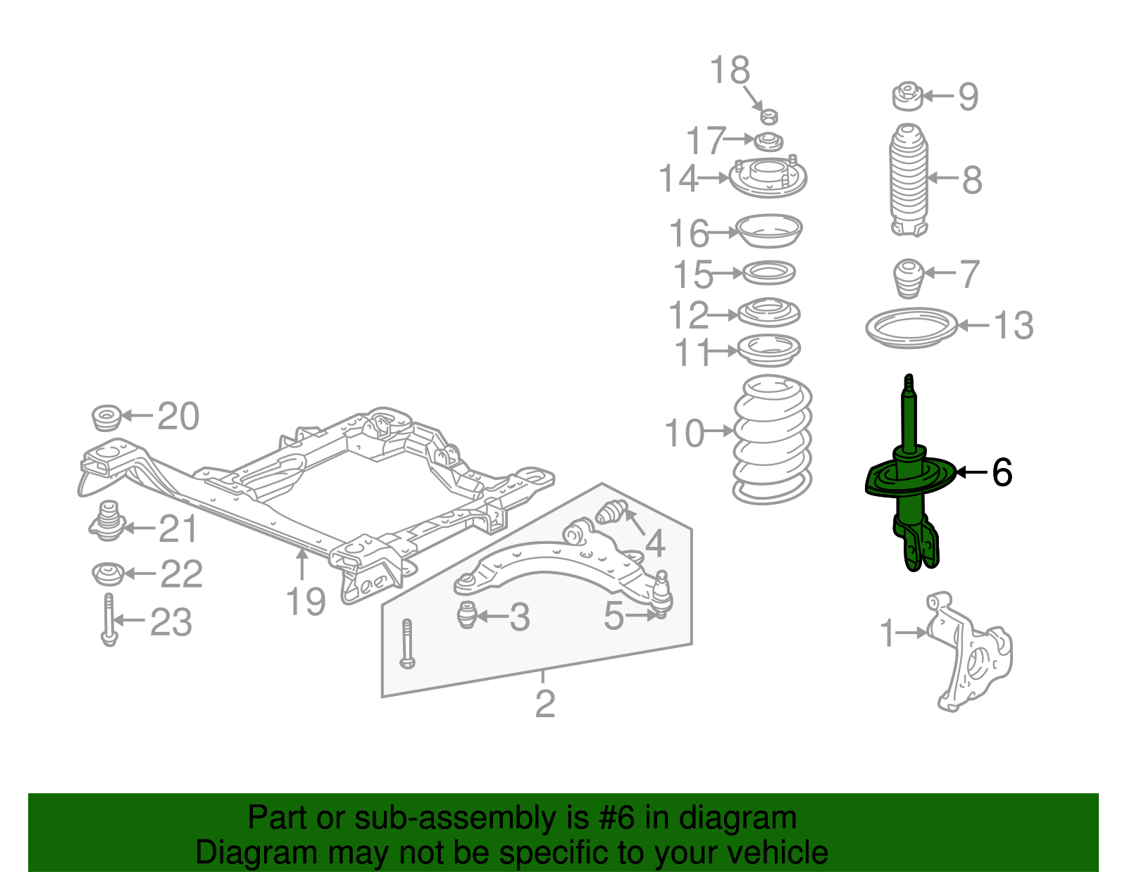 Front Suspension Strut Assembly - GM (88965467)