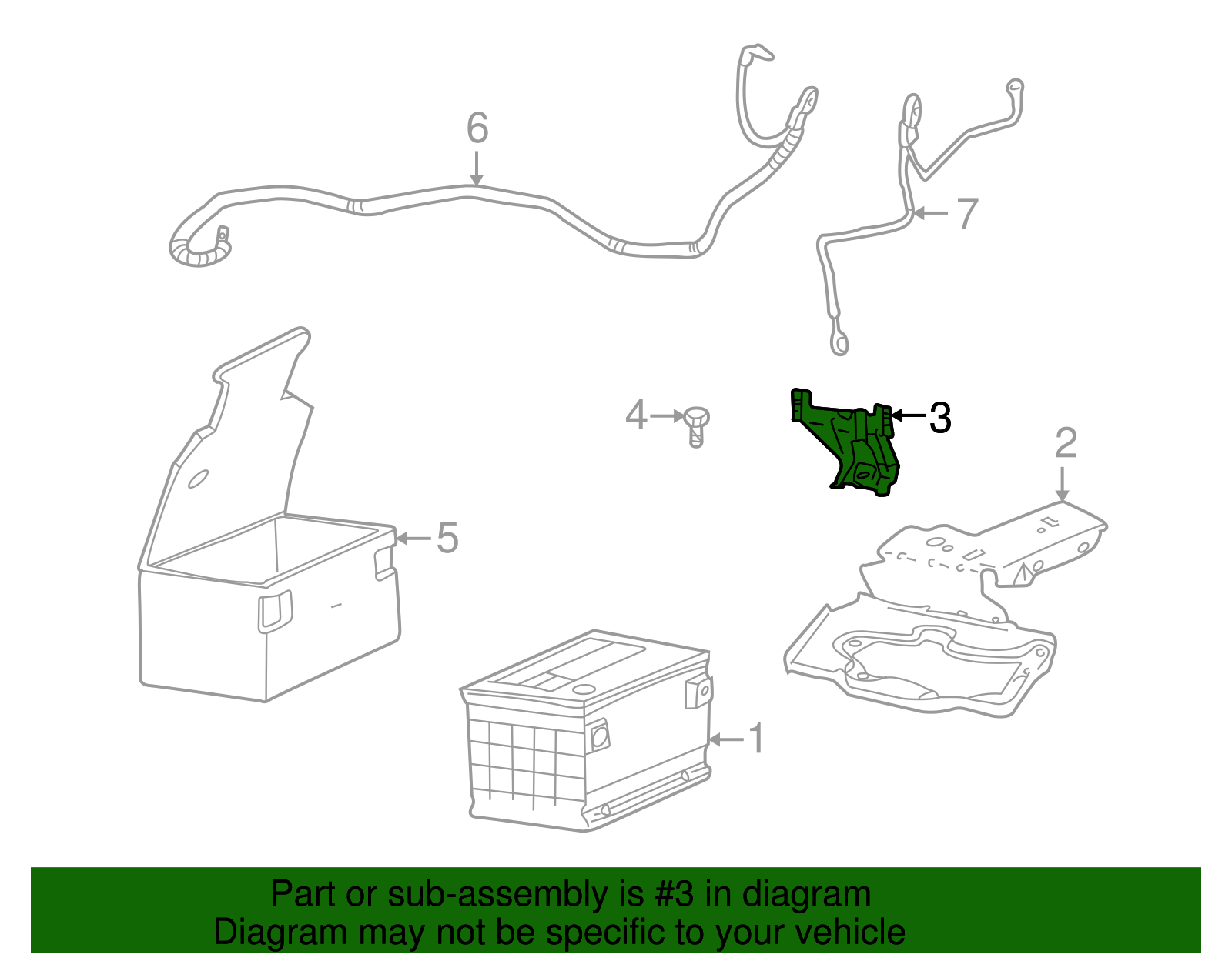 Retainer Assembly, Bat Holdn - GM (90585245)