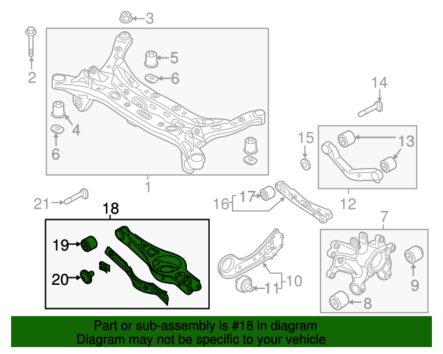 20152019 Hyundai Sonata Lower Control Arm 55220C2100 OEM Parts Online