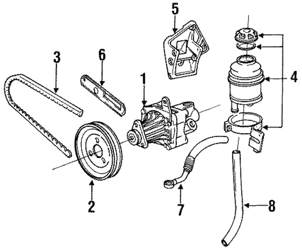 Genuine Bmw Power Steering Pump Adjust Bracket 12