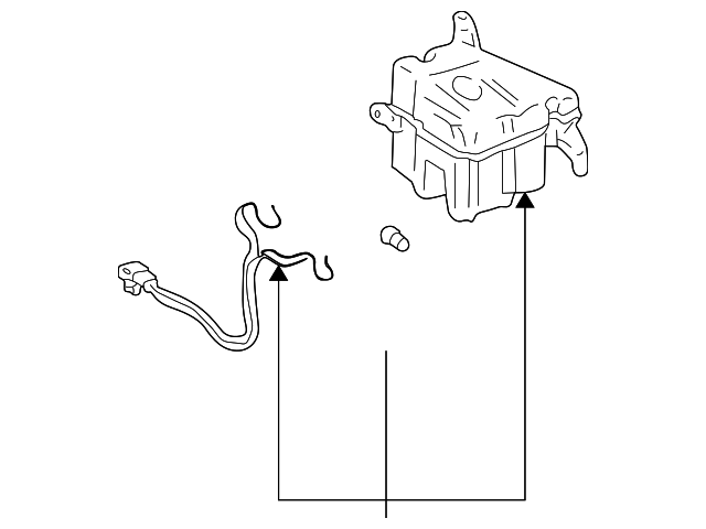 thumbnail image 2 of Soillar Windshield Washer Reservoir With Pump & Cap For Toyota 4Runner 2010-2023 2 of 6