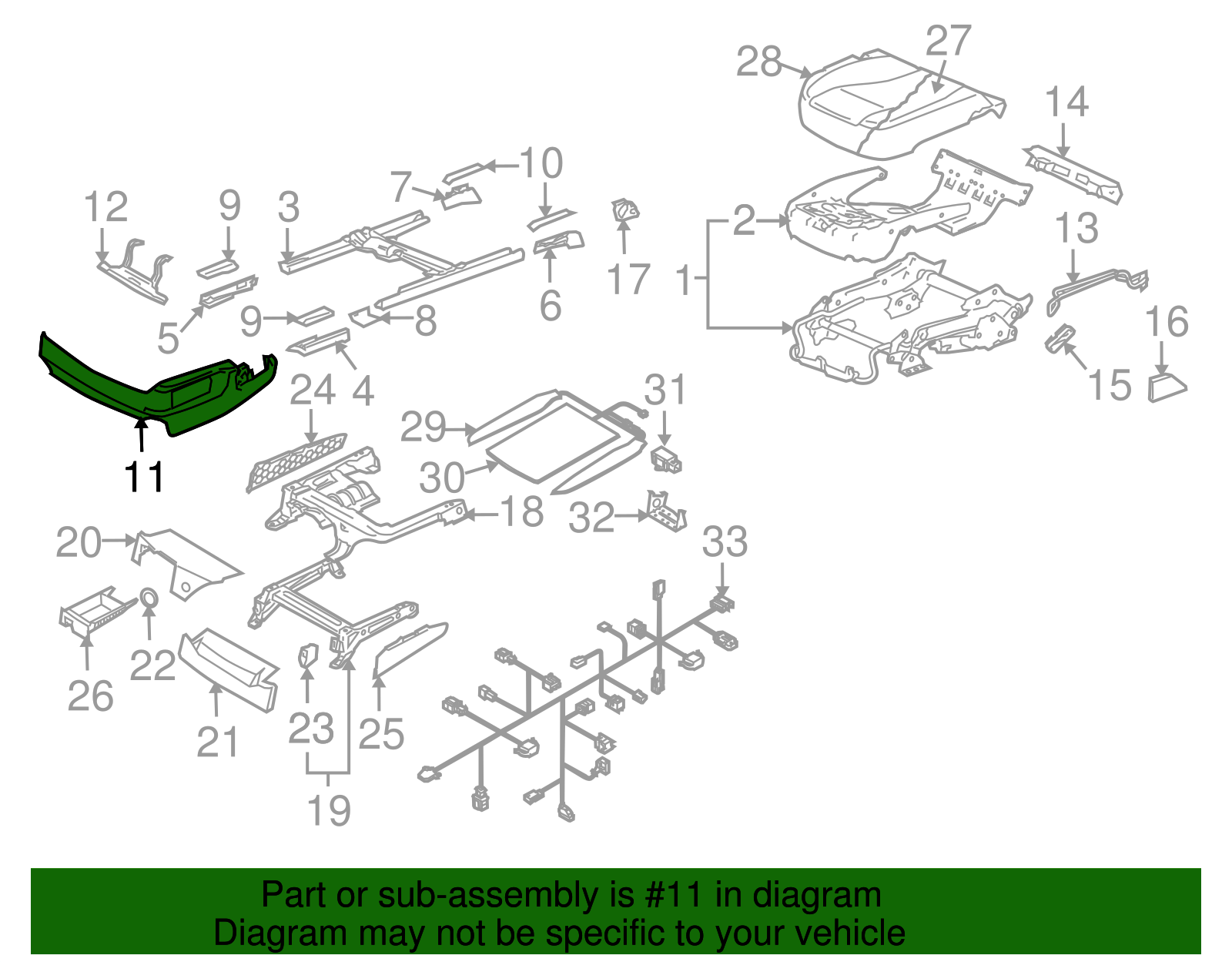 Lower Cover - Volkswagen (7L0-881-318-P-5J6)