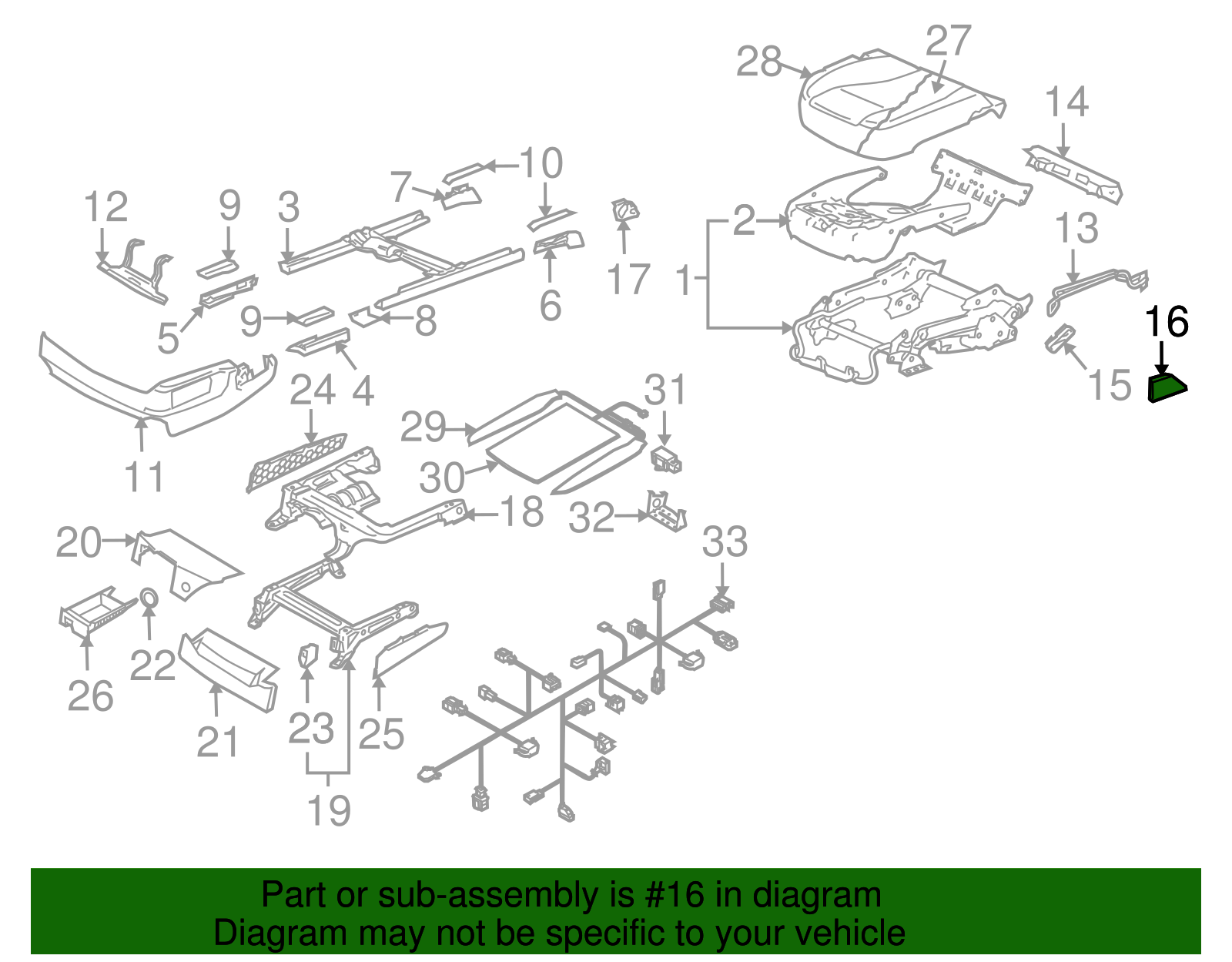 Trim Plate - Volkswagen (7L0-881-347-D-71N)