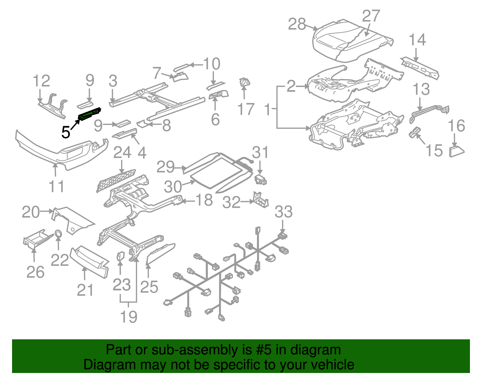 Adjust Cover - Volkswagen (7L0-881-479-M-5J6)