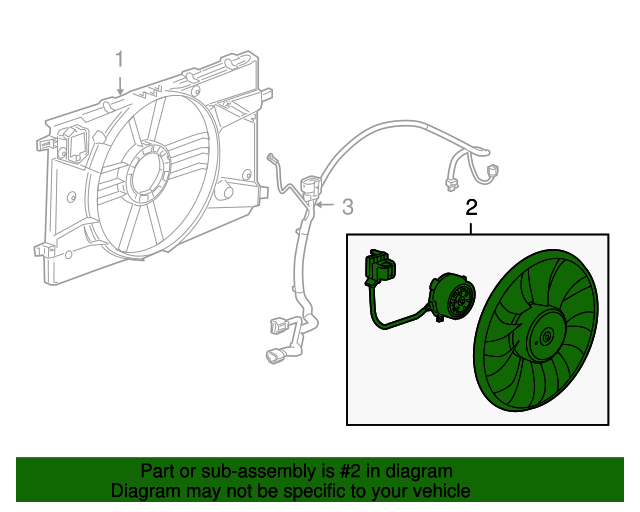 20112019 GM Engine Cooling Fan Assembly 13427161 GM Parts Center